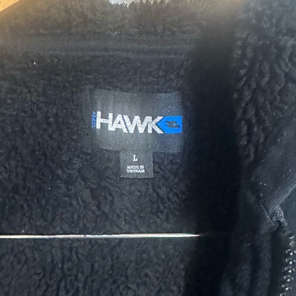 Boys Tony Hawk Black Sherpa  Hoodie Size L - Picture 5 of 6